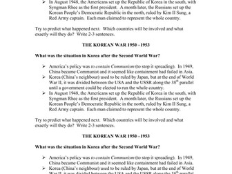 Korean War - Comprehensive set of notes