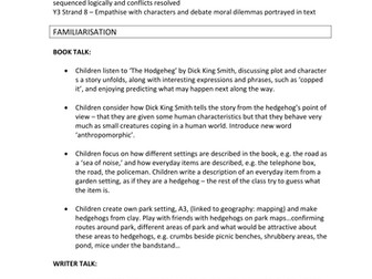 Y3 Stories with Familiar Settings Scheme of Work