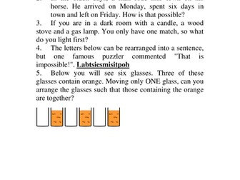 Generic Brain teasers