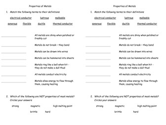 Properties of Metals