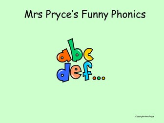 Mrs Pryce's phonics-set 4, ck, e, u, r.