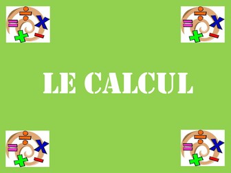Le calcul - sums