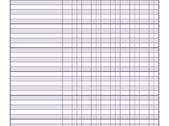 MFL Assessment Mark Book Template