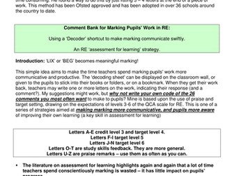 Marking comments - a shortcut  :-)
