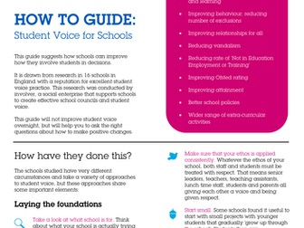 'How to' guide to student voice
