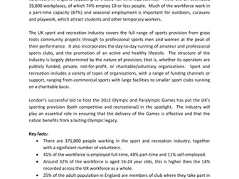 SkillsActive: Sport and Recreation