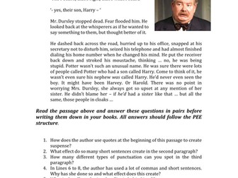 Building suspense, anticipation and mystery