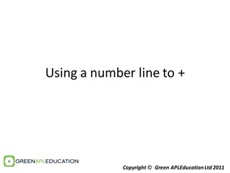 FREE Primary: Adding on a number line