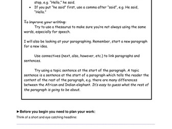 Year 9 English Booster SoW - Writing styles