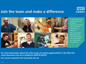 NHS Careers: Classroom Poster