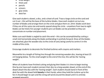 STEM Careers - Wind Turbine Challenge