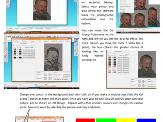 How to Andy Worhol in 2D design