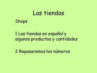 Las tiendas