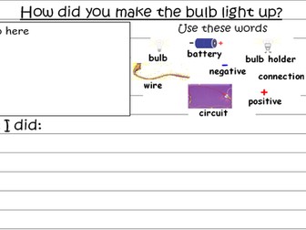 Planning and Worksheets for Electricity 