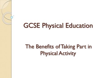 Edexcel GCSE PE - Topic 1.1.1