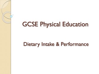 Edexcel GCSE PE - Topic 1.1.5