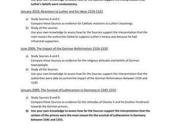 Exam Preparation; Luther & the German Reformation
