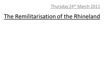 Remilitarization of the Rhineland