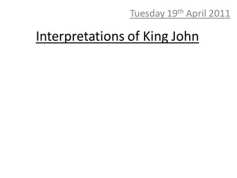 Interpretations of King John