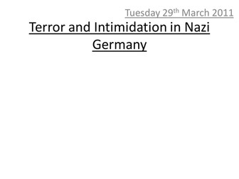 Terror and Intimidation in Nazi Germany
