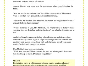 Reading analysis - APP year 9