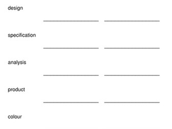 Literacy starter: Key word spellings