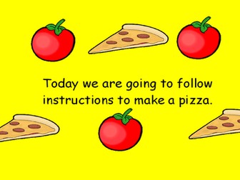 KS1 Writing Instructions - Pizza