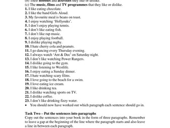 Changing paragraphs when changing topic