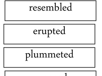 Uplevelling vocabulary display