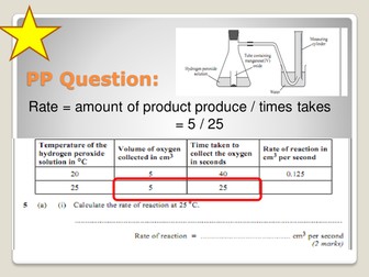 AQA C2 Rate of reaction Surface Area