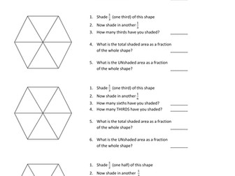 Adding Fractions - Word Document - KS2 /KS3