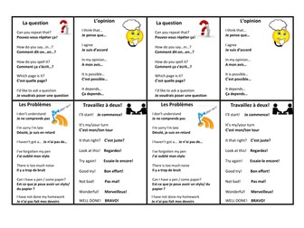 Target Language Classroom Flashcards (Sp/Fr/Gm)