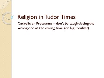Religion in Tudor times