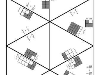 Tarsia jigsaw puzzle adding fractions, and iwb