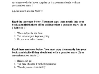 Question and exclamation marks