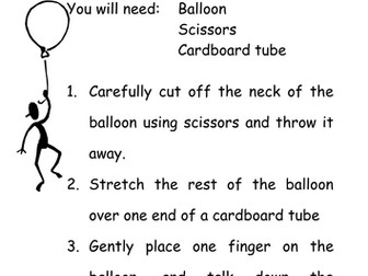 Sound investigation ideas