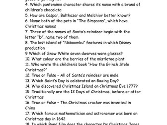 Christmas Quiz