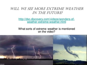 Extreme weather lesson on Tornadoes