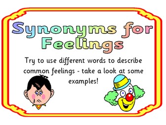 Synonyms for feelings