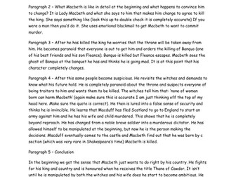 Macbeth essay plan