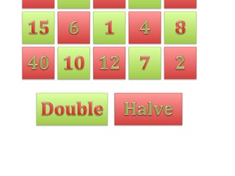 Doubling halving game