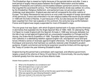 History of Elizabethan Era: Shakespeare Research