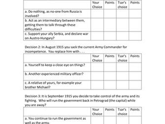 Why did Tsar Nicholas II abdicate?