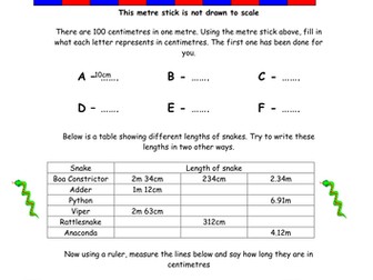 Length worksheets