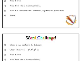 Activities for a reading carousel