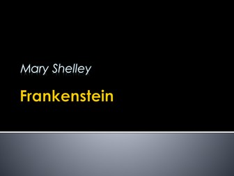 Frankenstein scheme of work