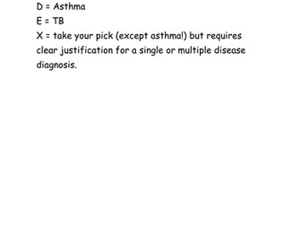 Lung Disease Case Notes