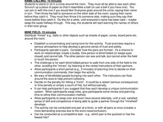 Team building activities