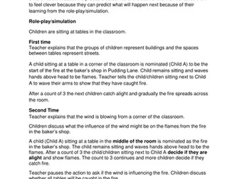 How did the fire spread so quickly? Role-play