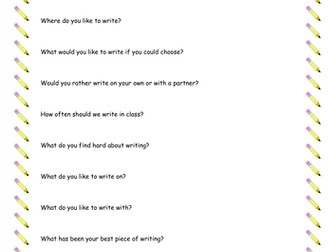 Writing Questionnaire